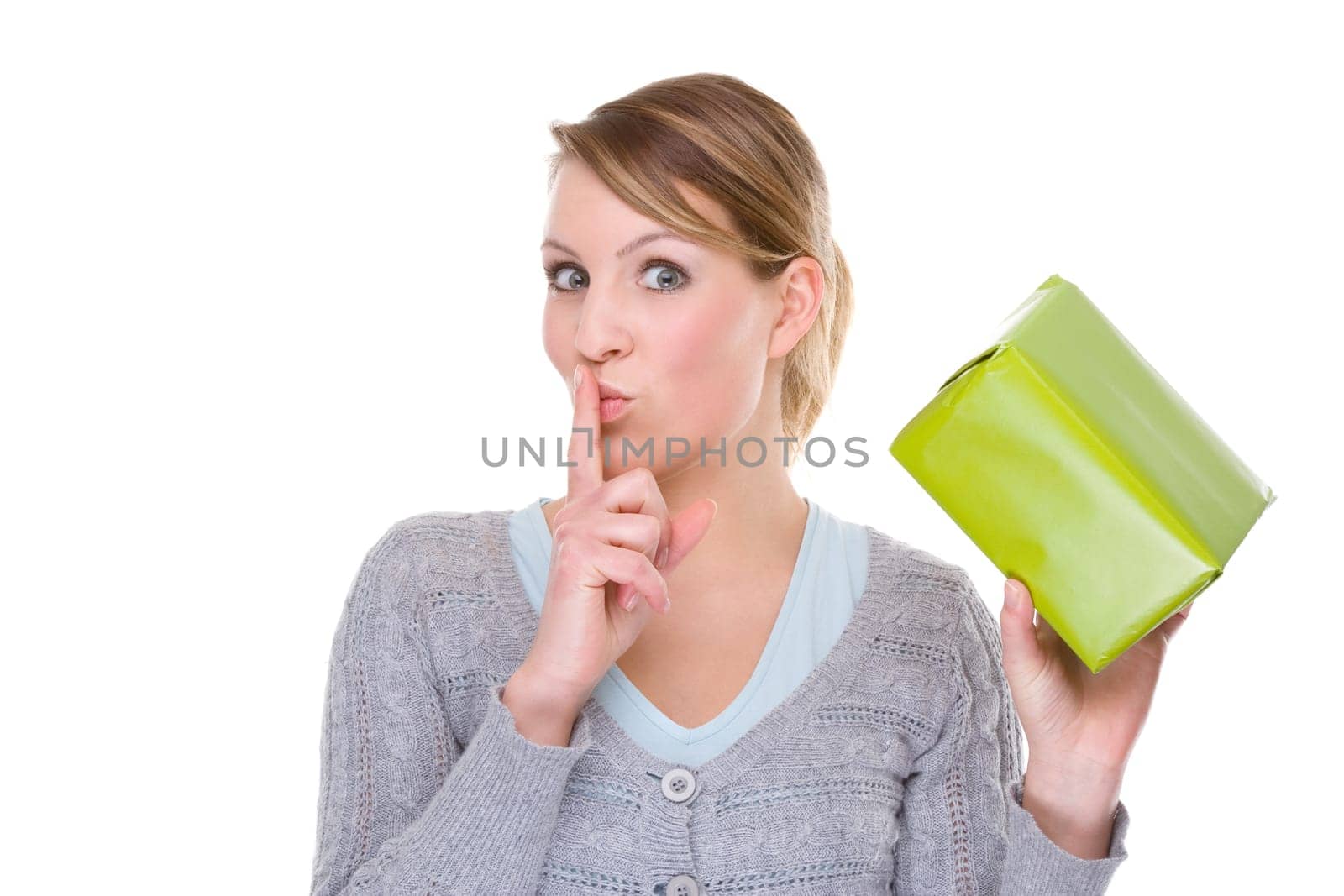 Woman with gifts