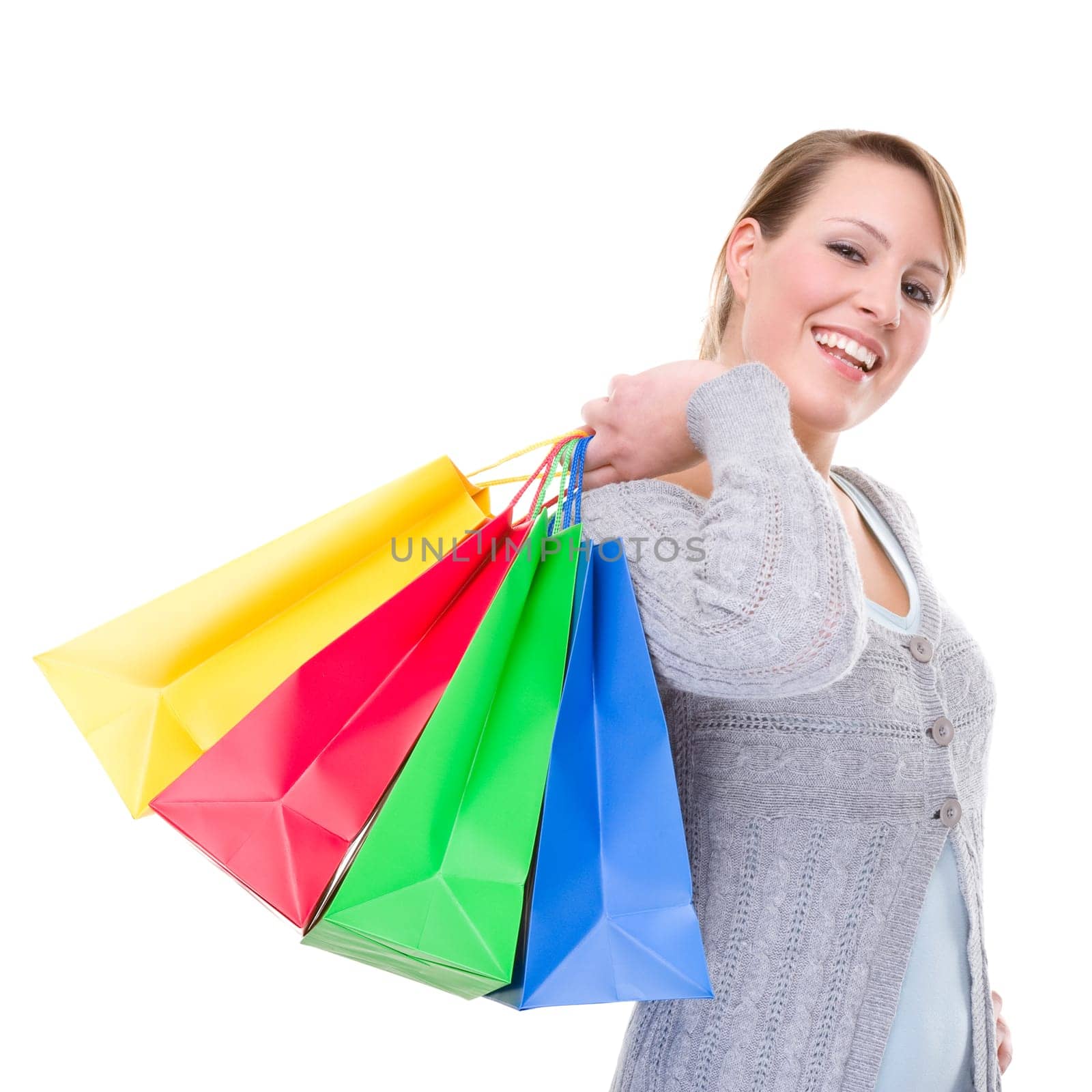 Young woman with shopping bags