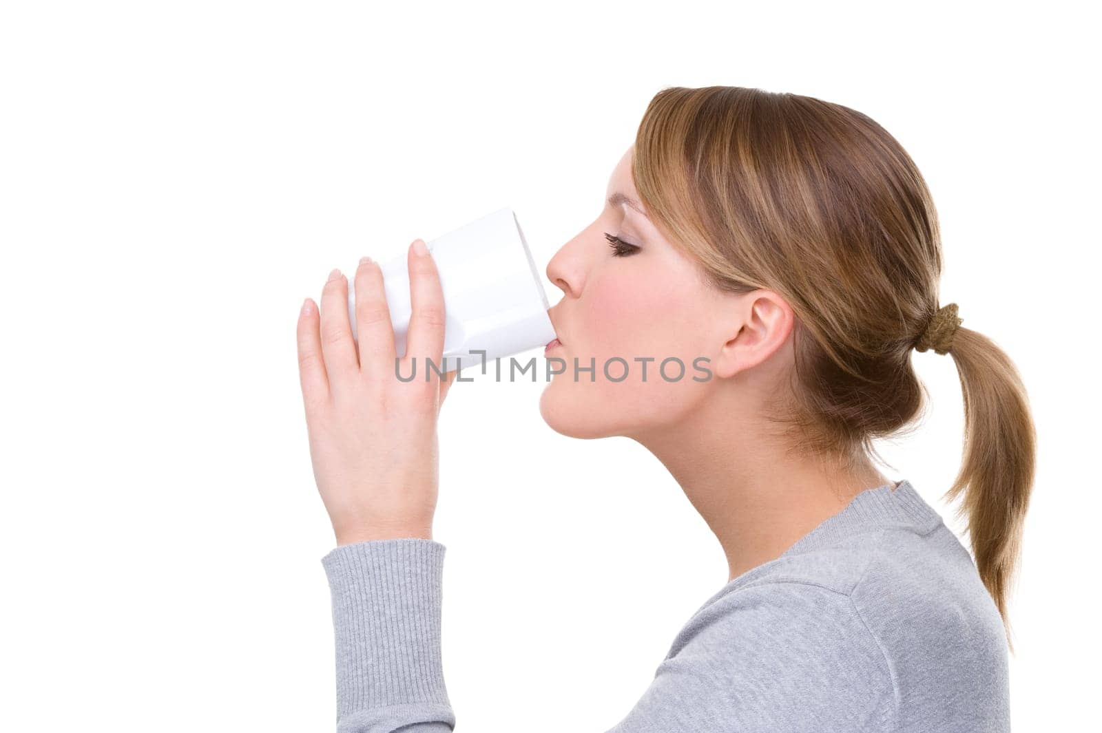 Young woman with a cup