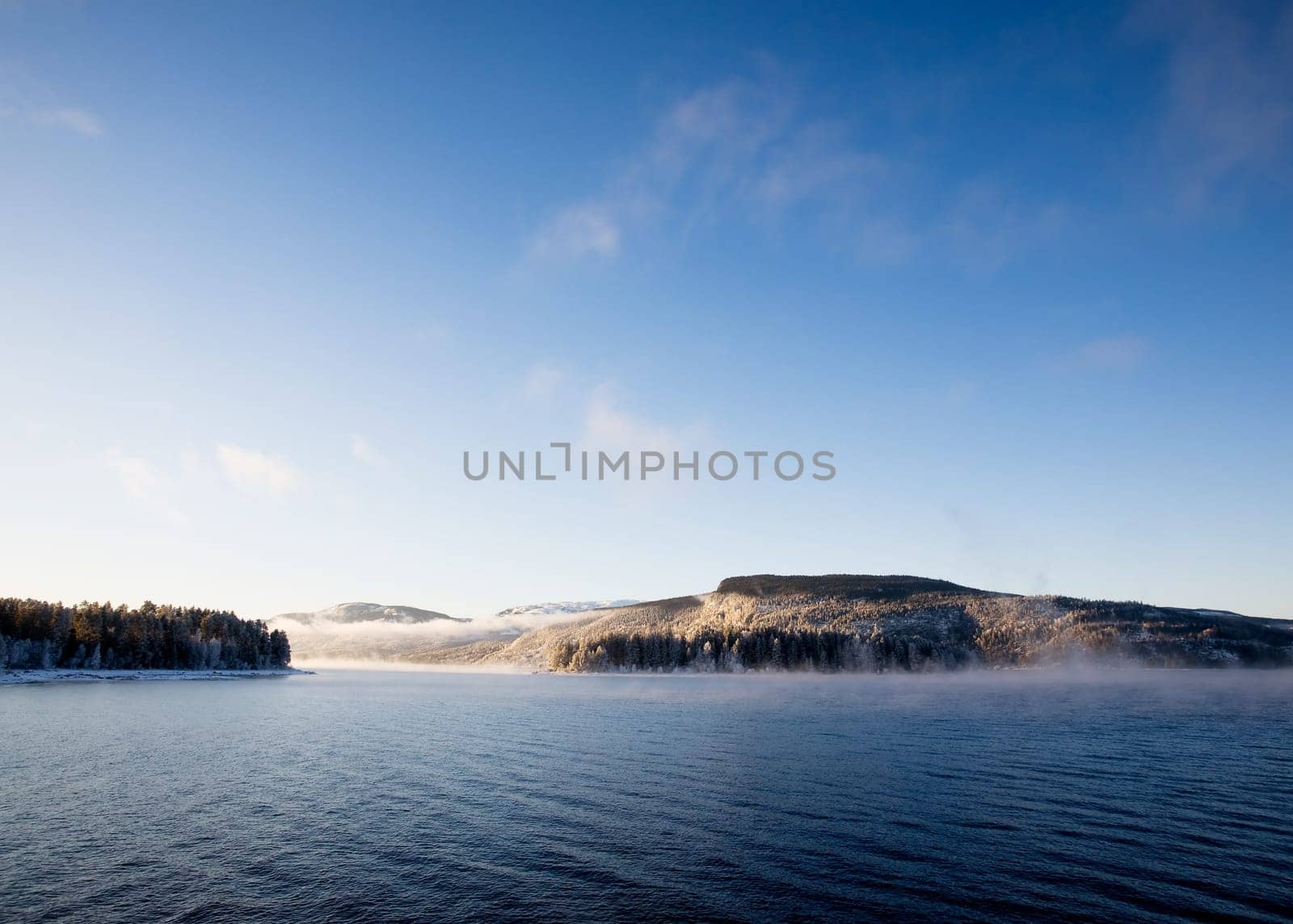 Winter Fjord Landscape