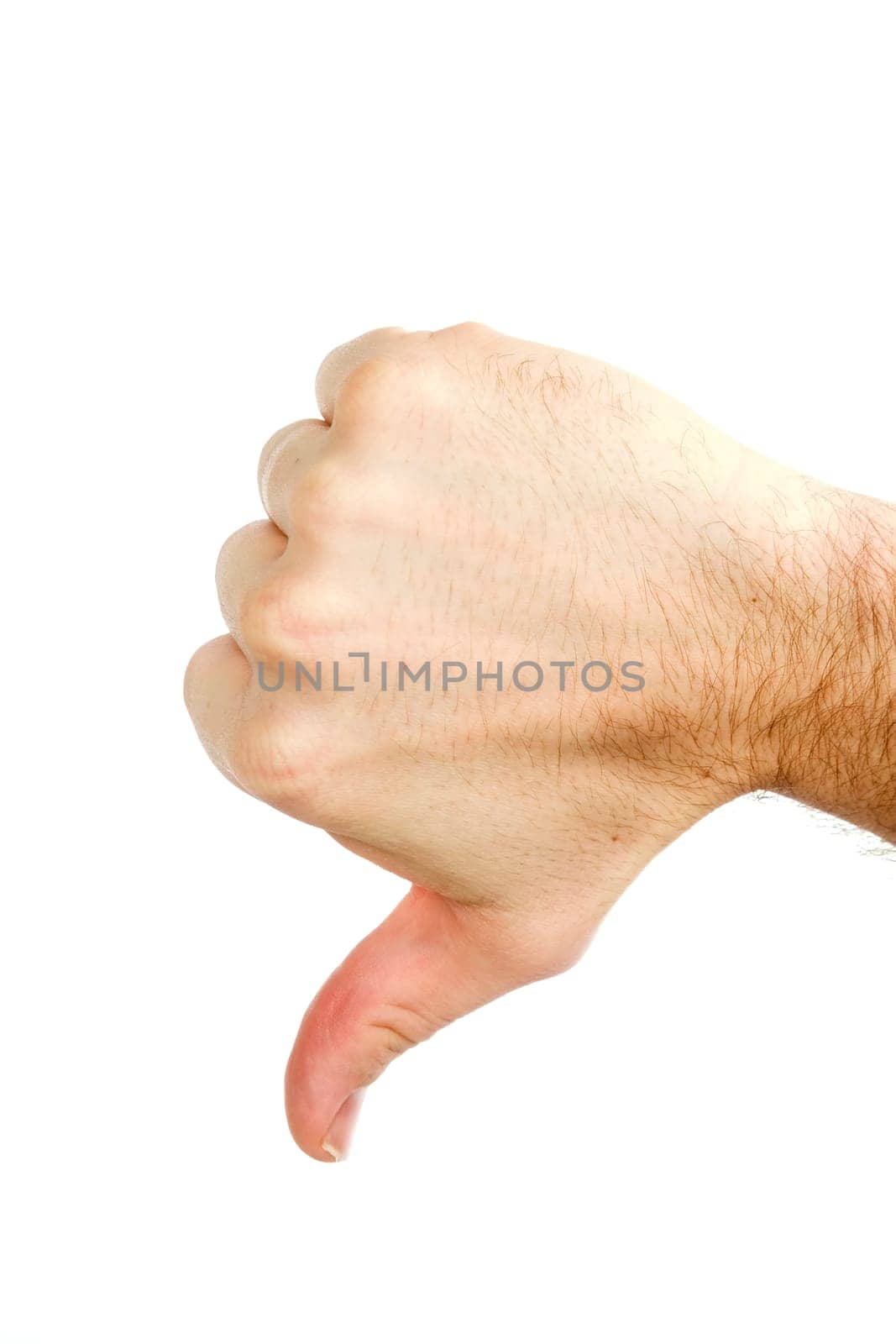 Thumbs Down Isolated