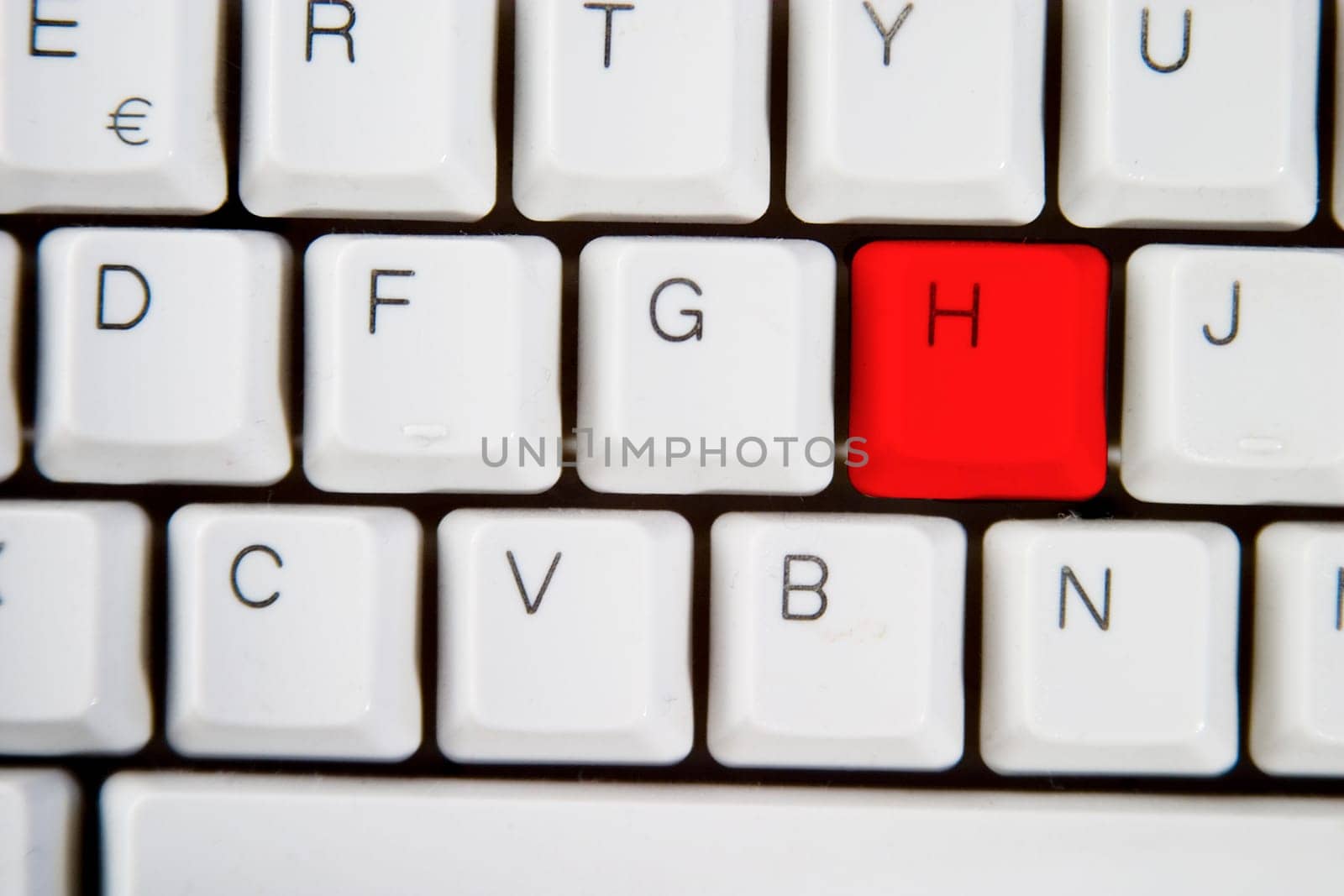 Computer Keyboard Letter H