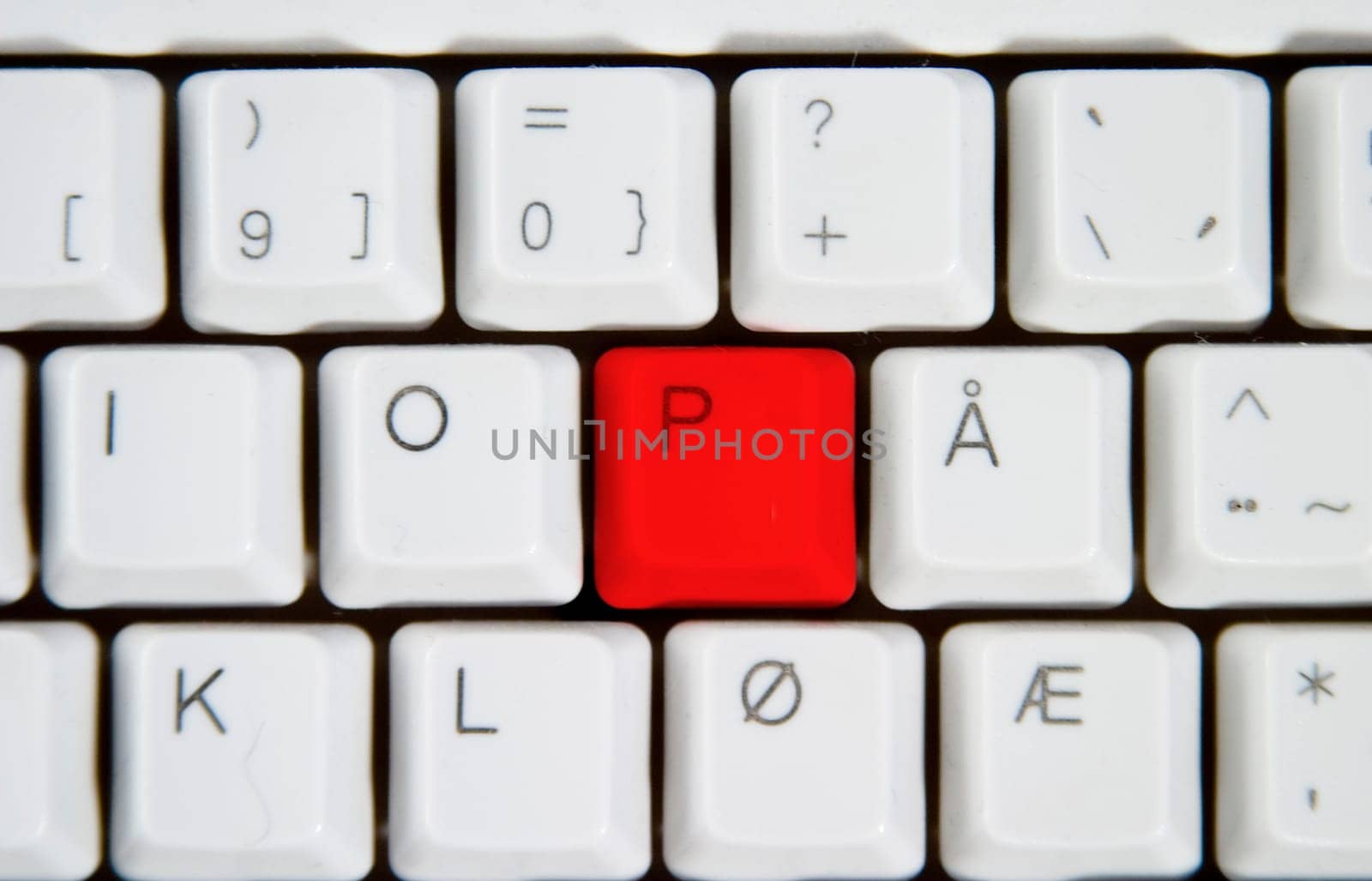 Computer Keyboard Letter P