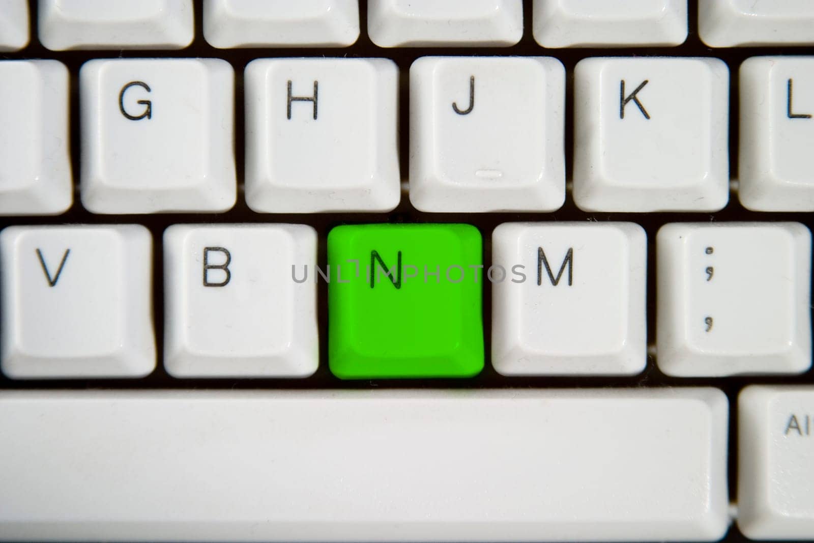 Computer Keyboard Letter N