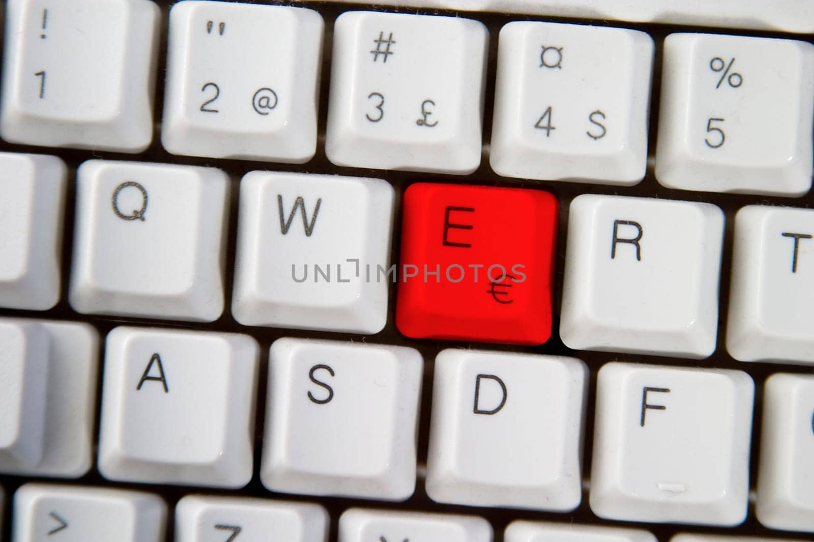 Computer Keyboard Letter E