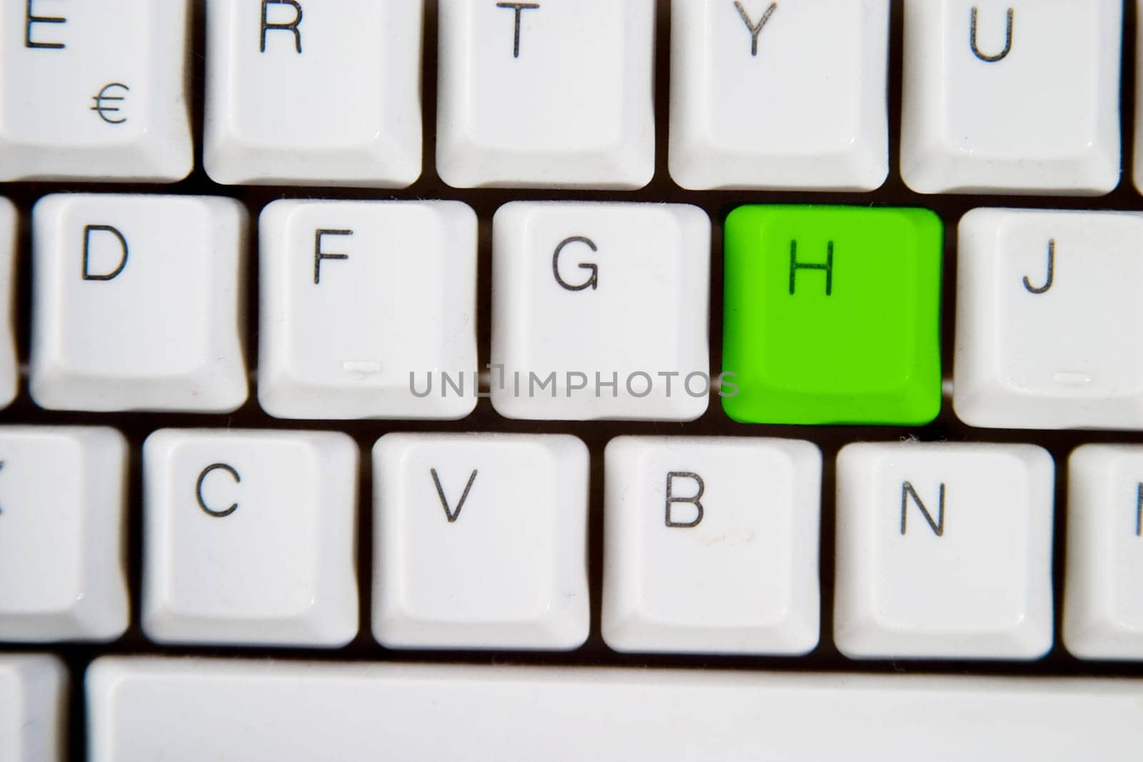 Computer Keyboard Letter H