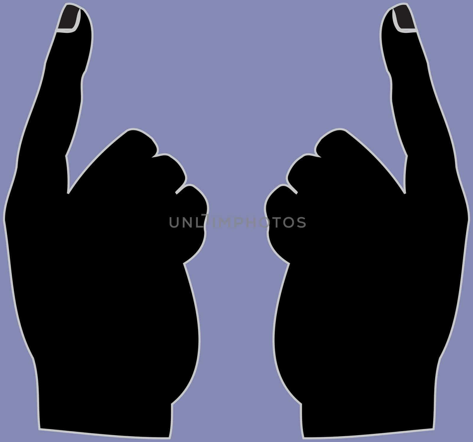 Hands - Silluette