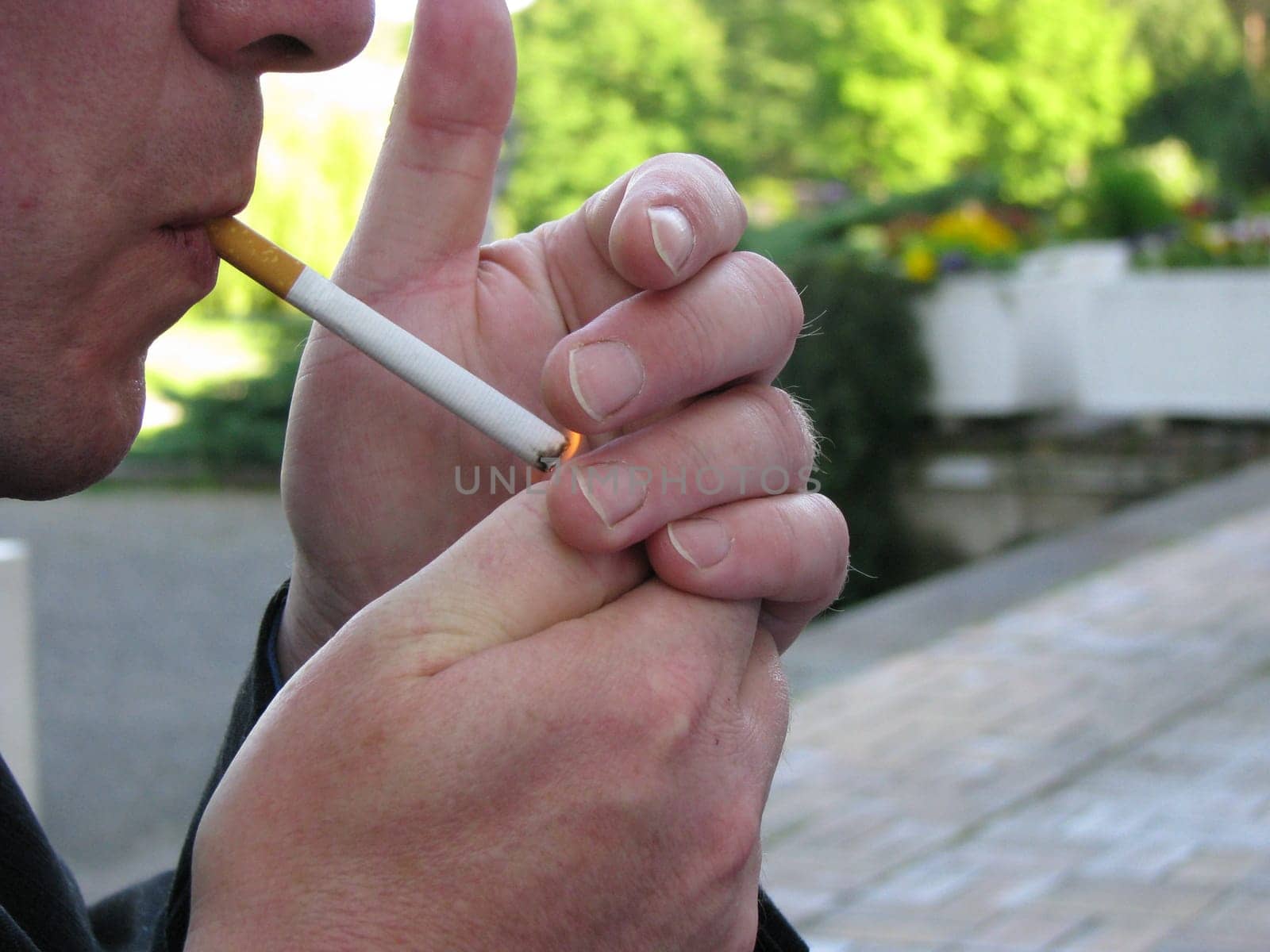 Light a cigarette