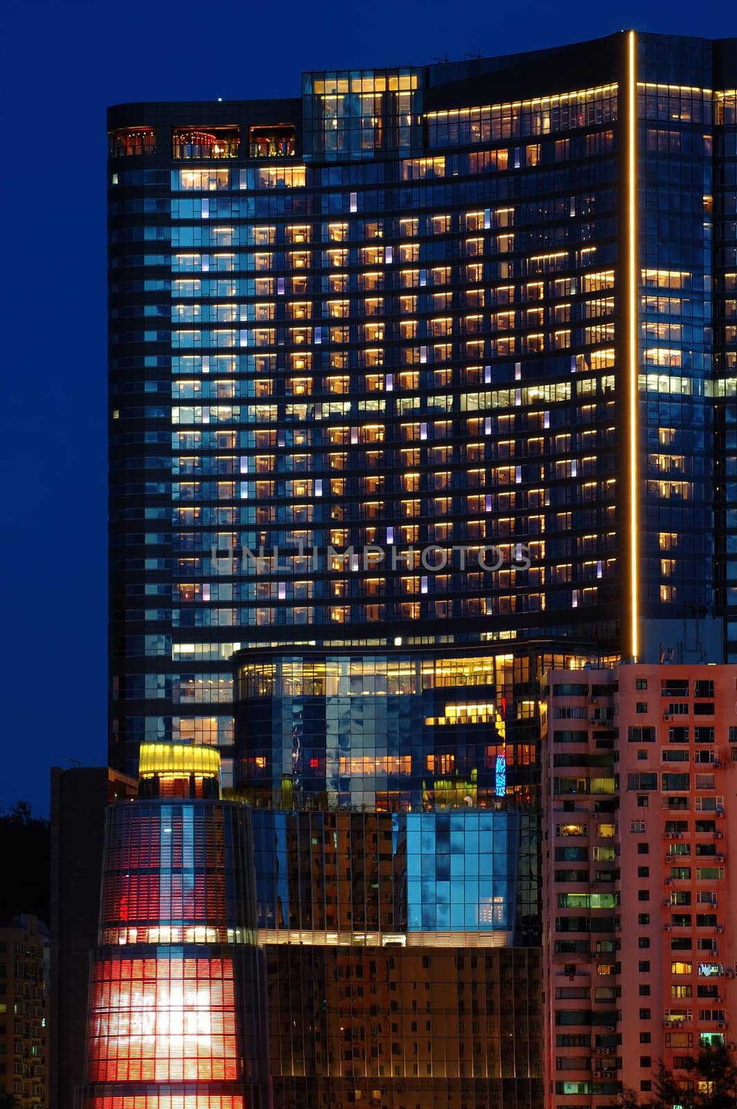 Night of office building