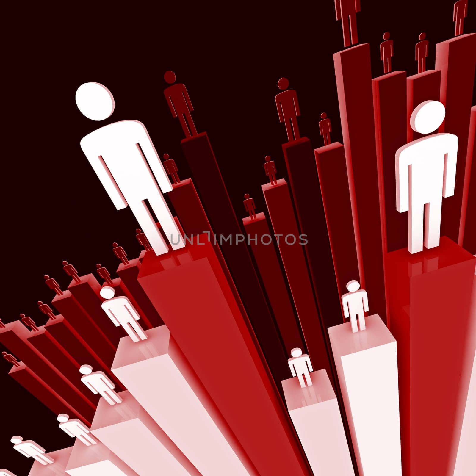 business team stat background