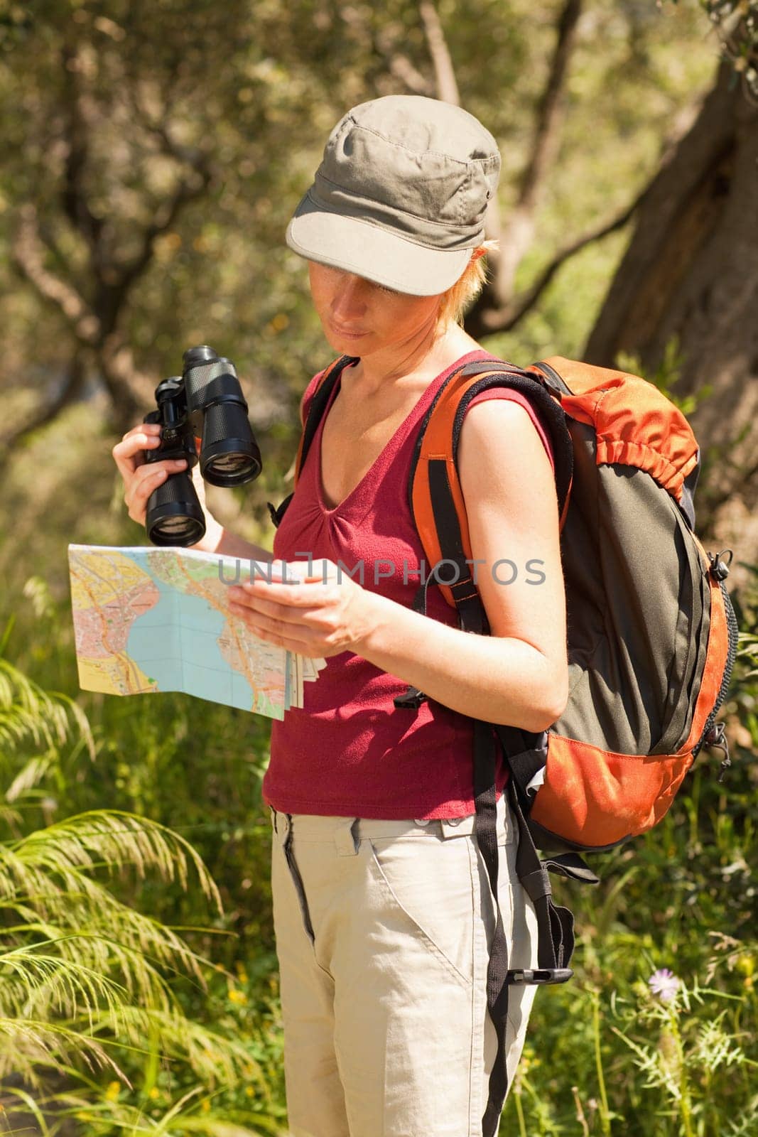 woman hiking