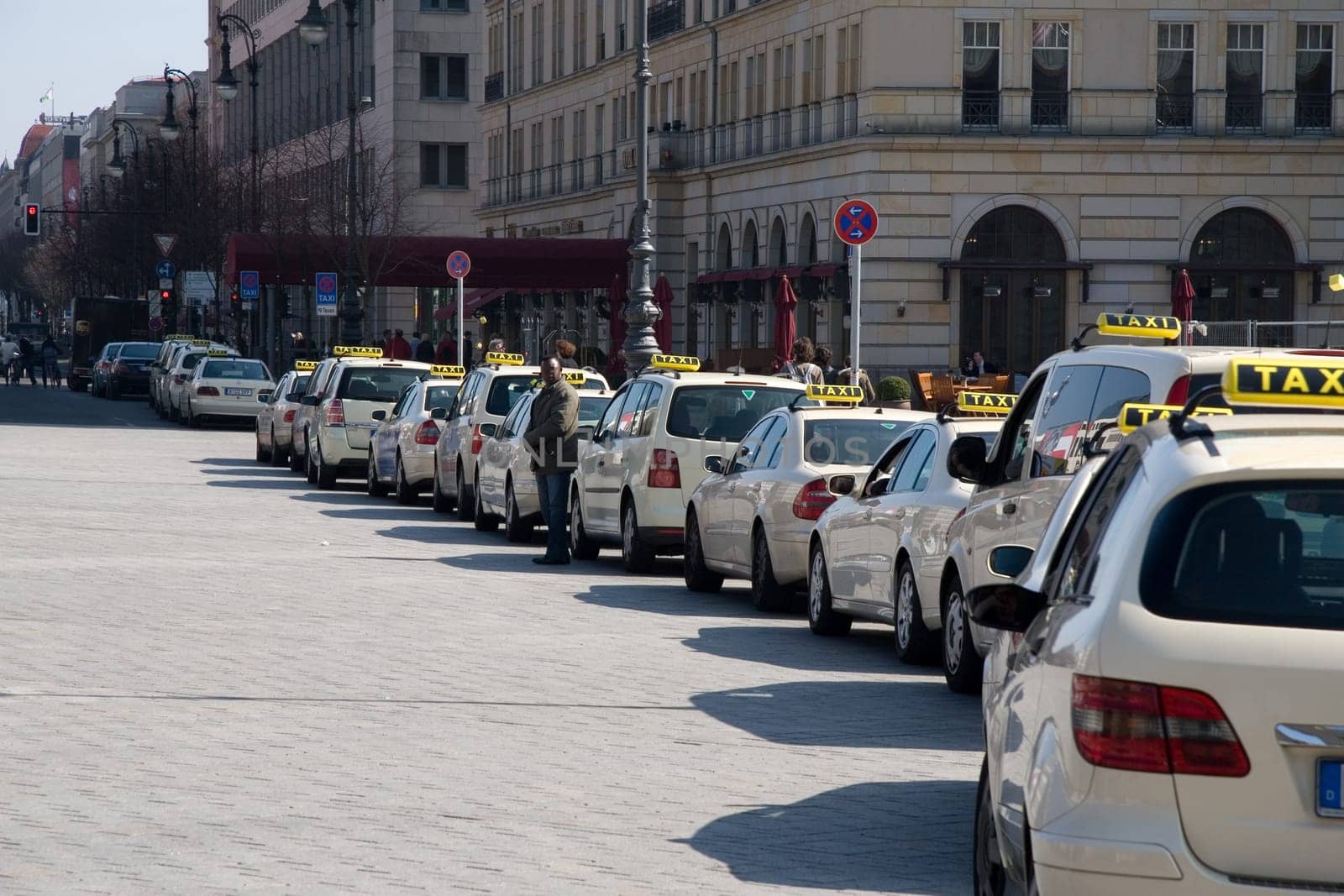 Taxis at the hotel