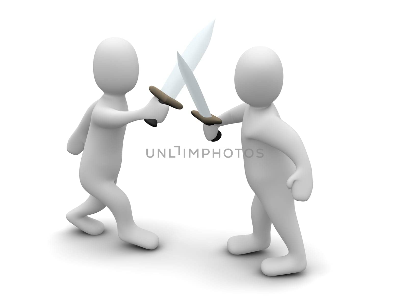 Fighting with swords