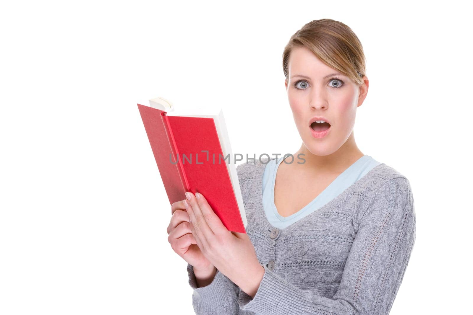 Young woman with a book