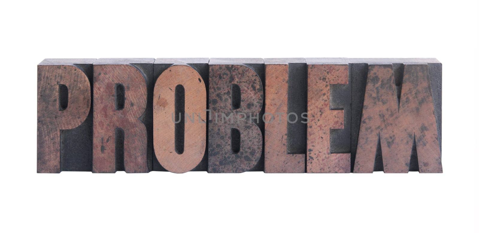 problem in old ink-stained wood type