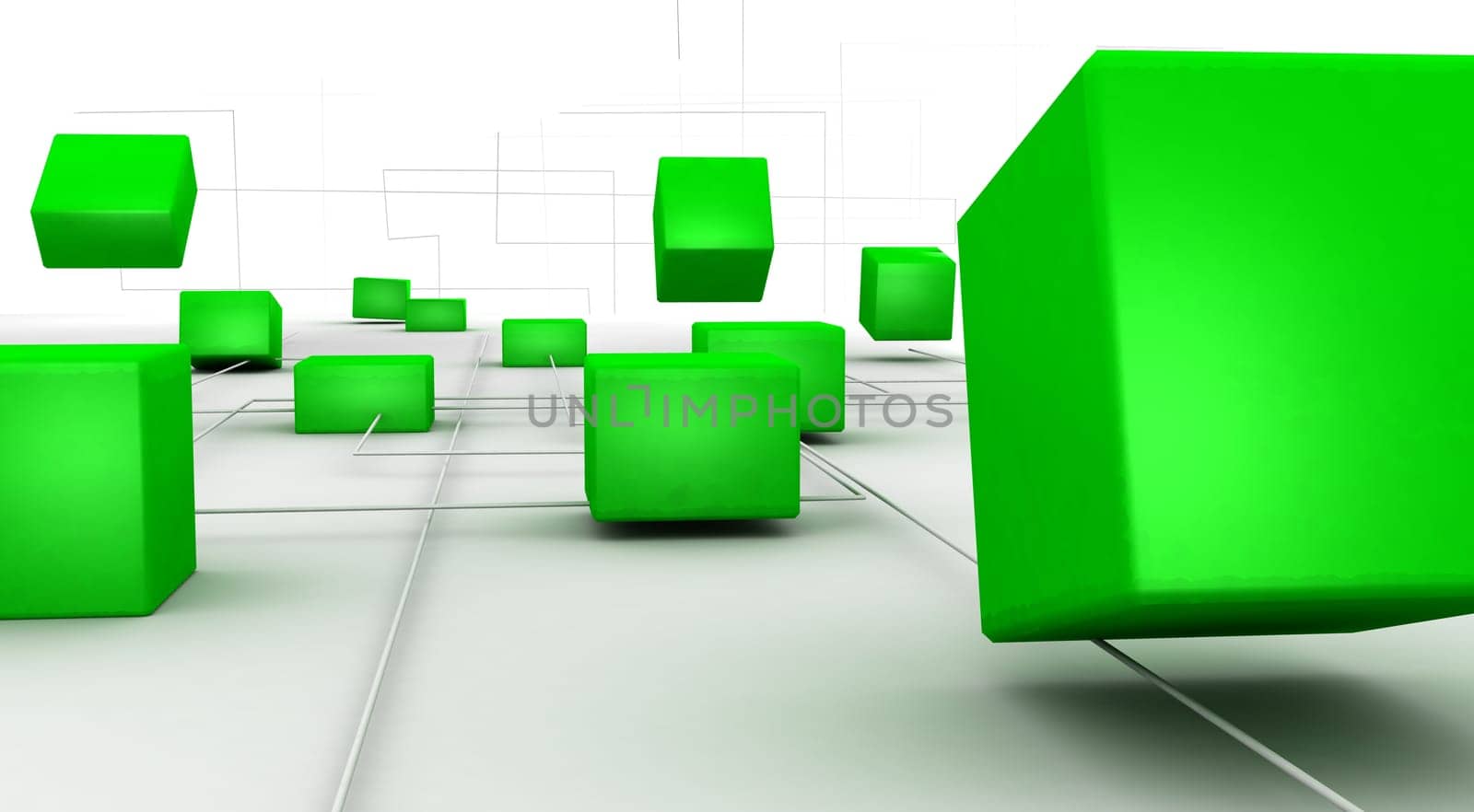 flying cubes
