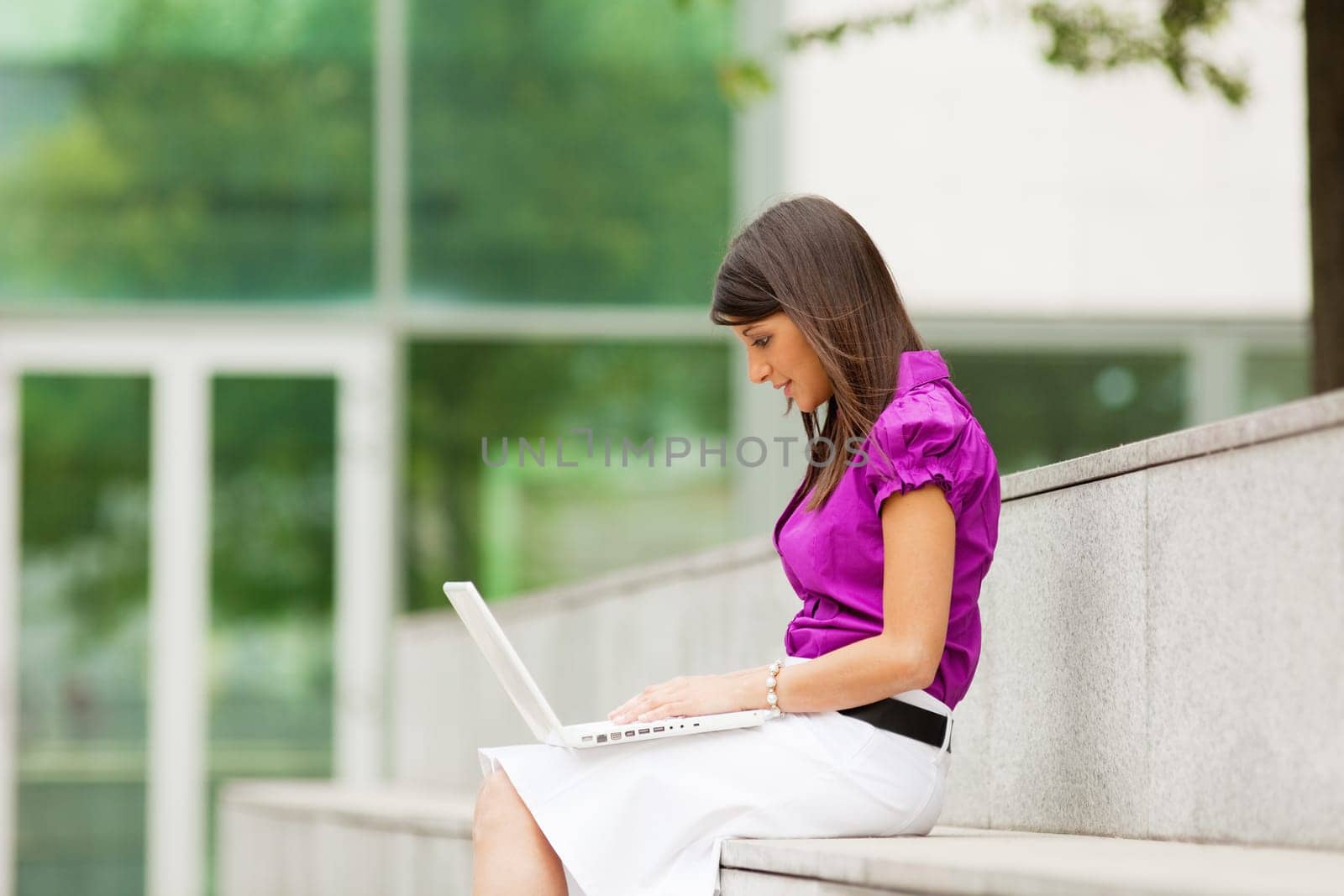 young businesswoman on the phone