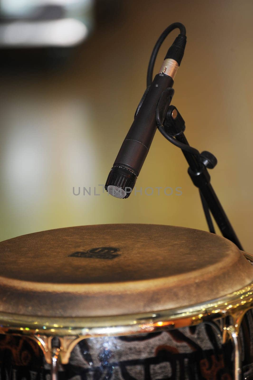 Drum and microphone