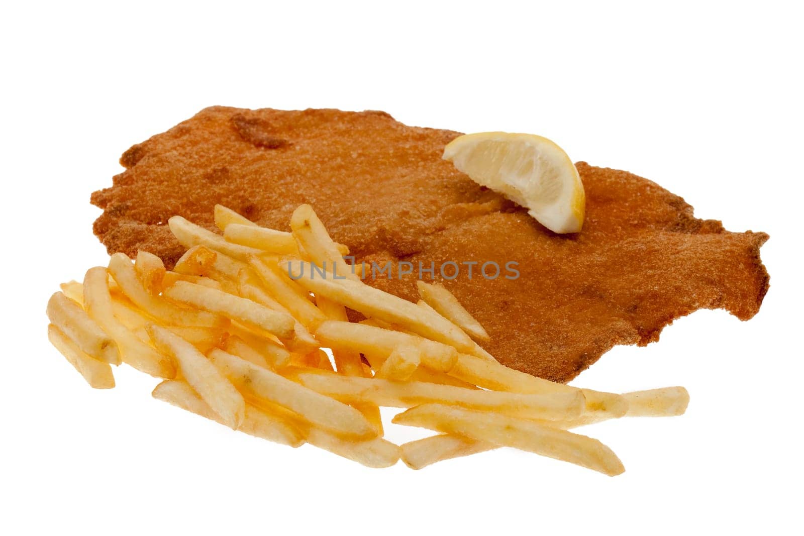 Wiener Schnitzel with French fries