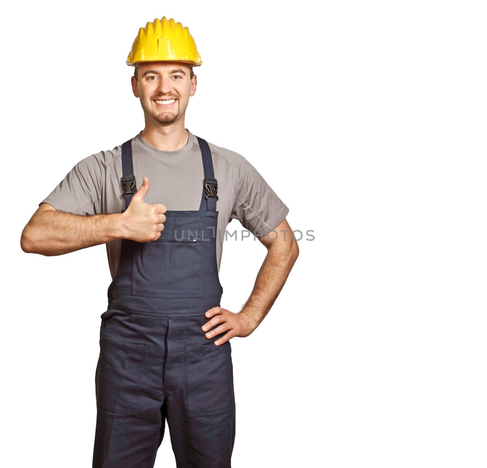 confident positive handyman