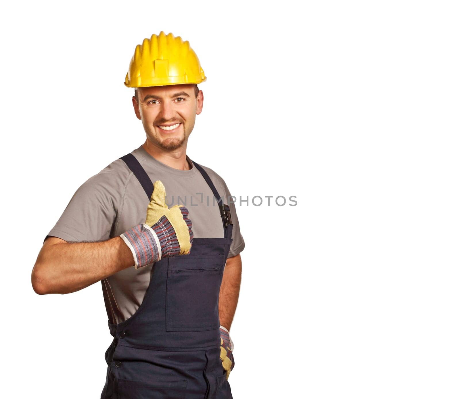young confident handyman