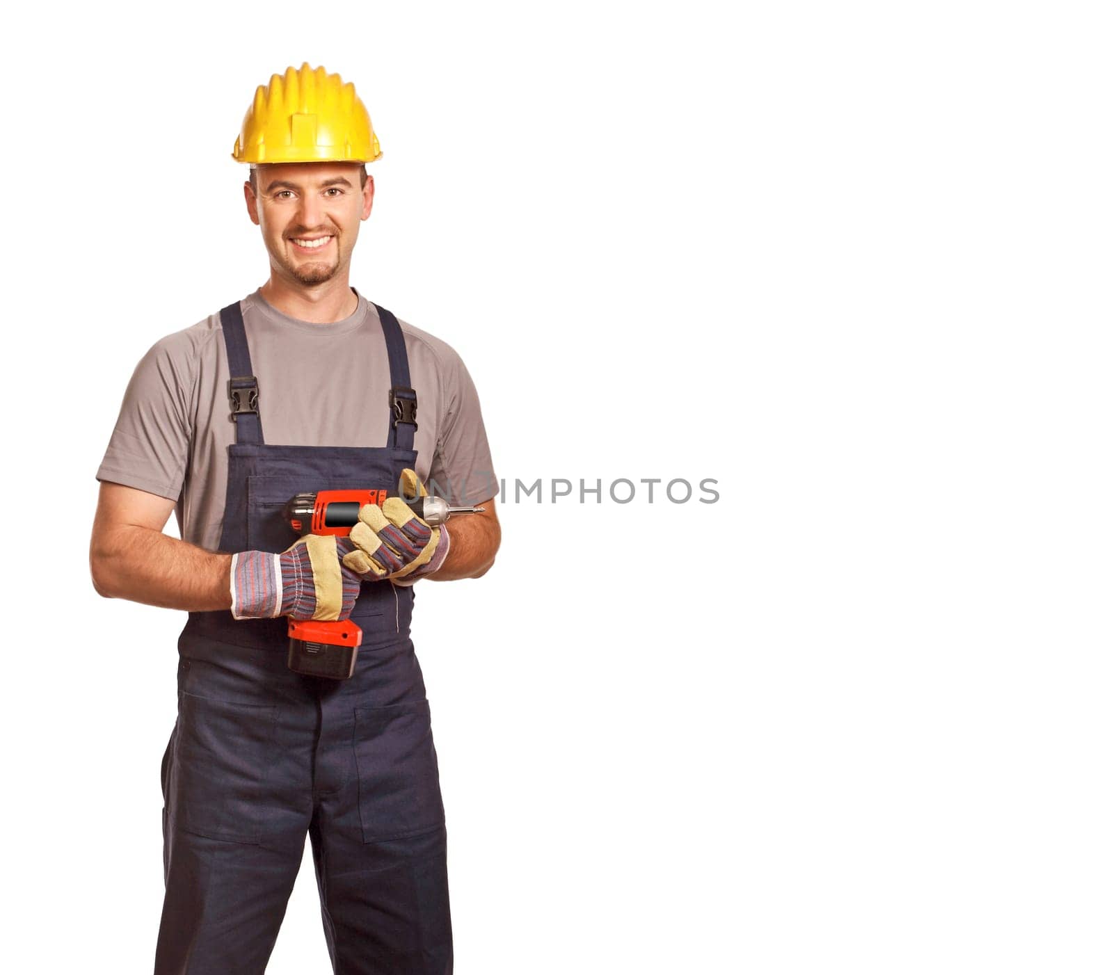 handyman on white