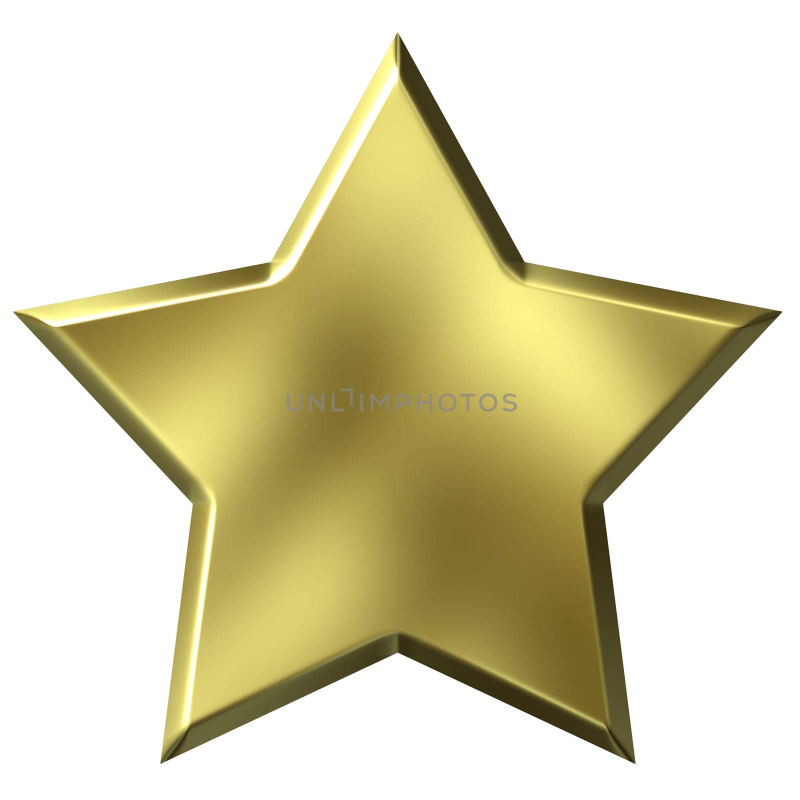 3D Golden Star