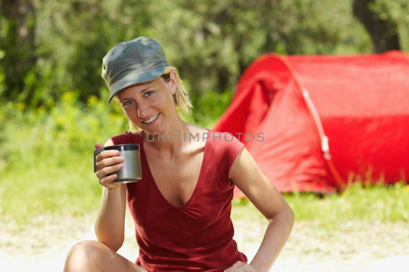 woman hiking