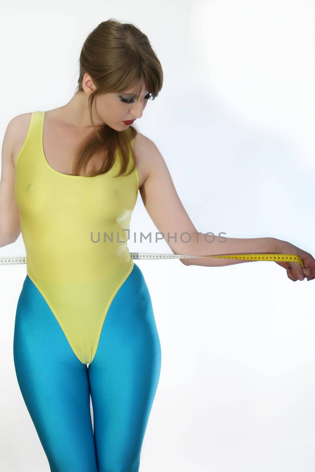 fitness woman with tape