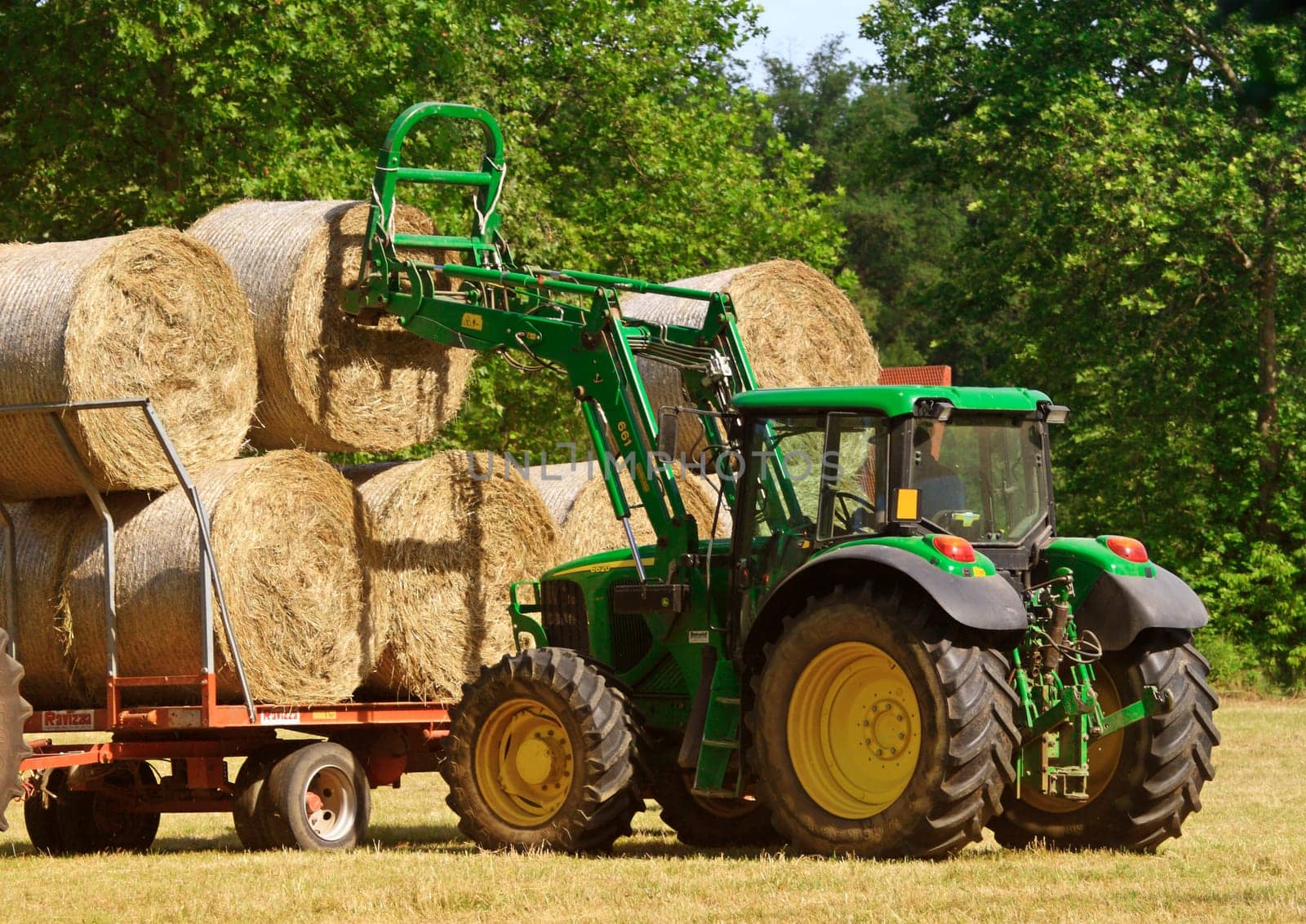 tractor in field
