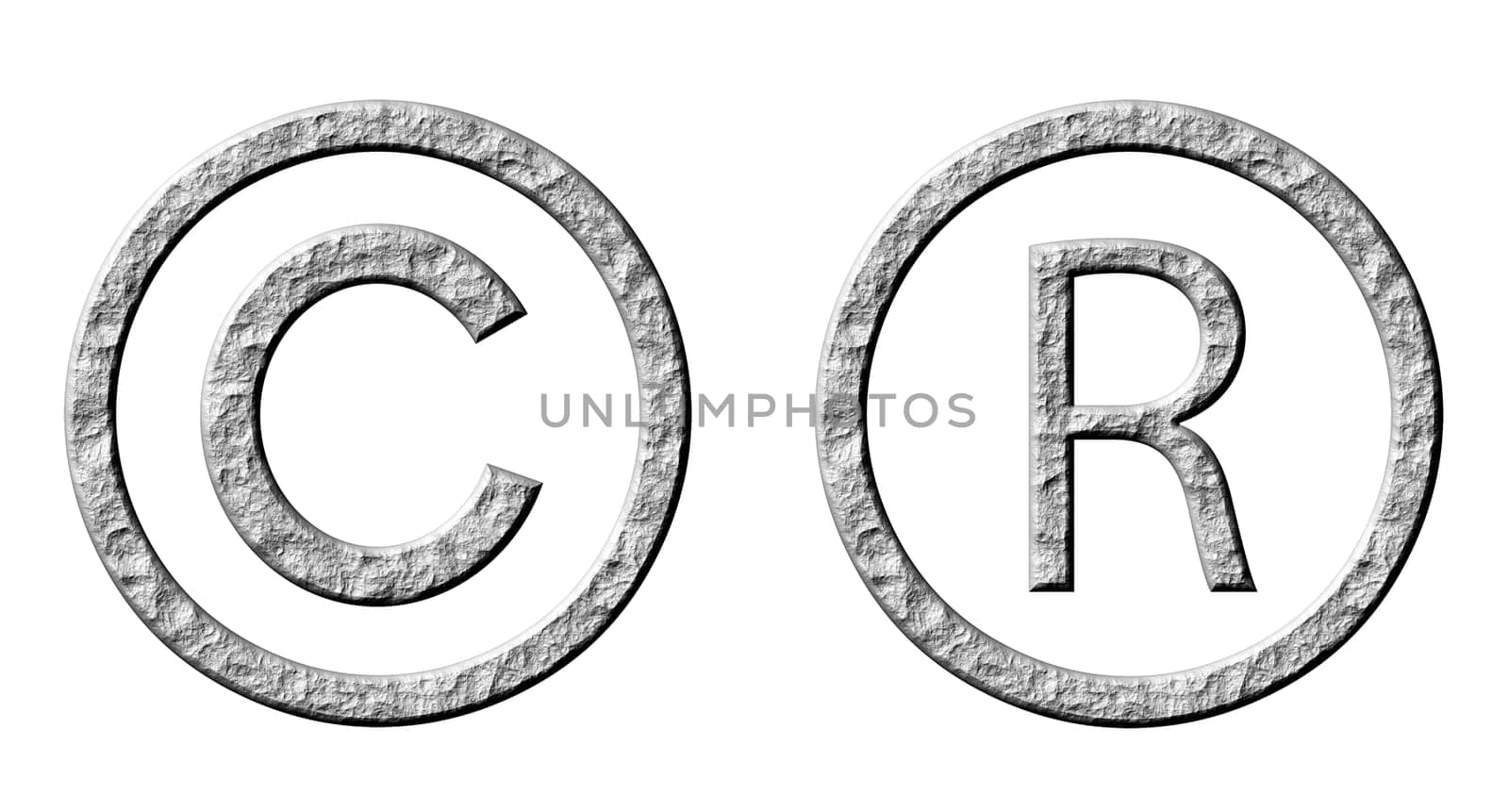 3D Stone Copyright and Registered Symbols