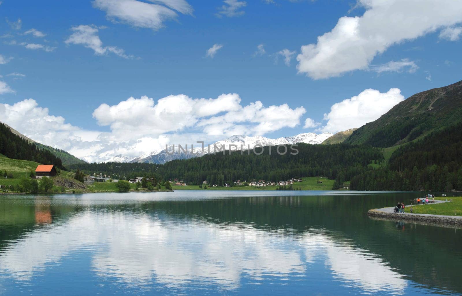 Davos,Switzerland,Lake,Mountains