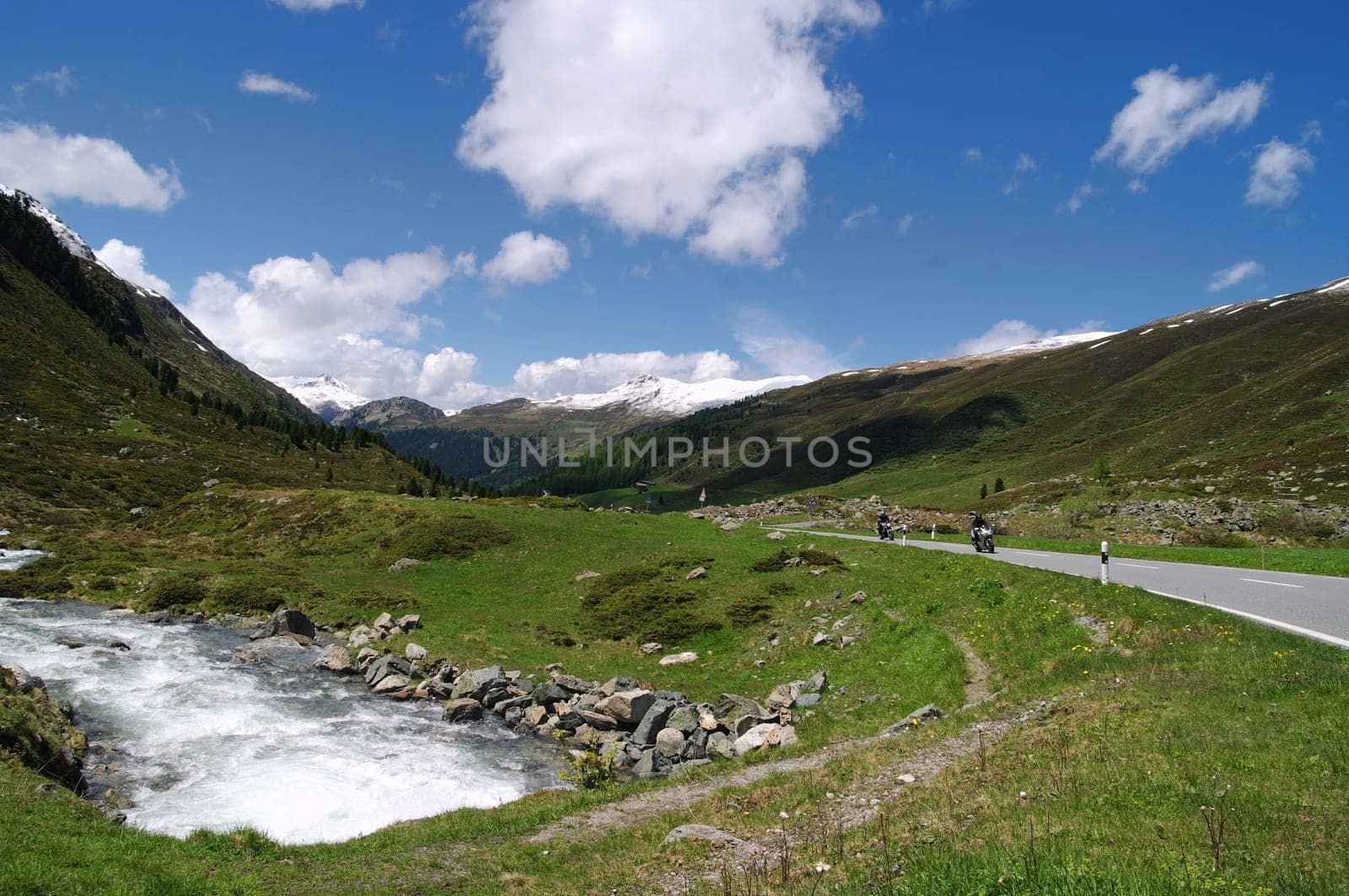 Flüela Pass,Switzerland,Motorcyclist