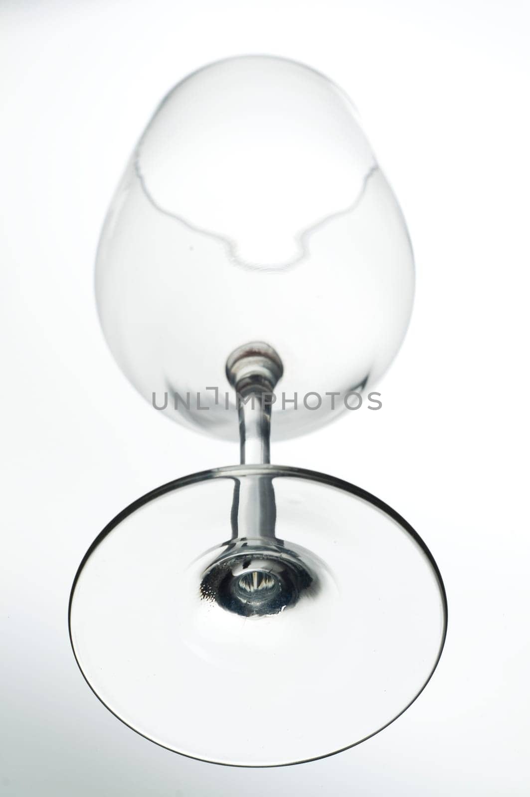 Empty wine glass