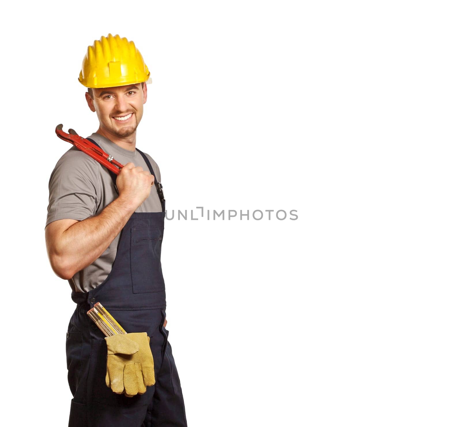 confident  handyman