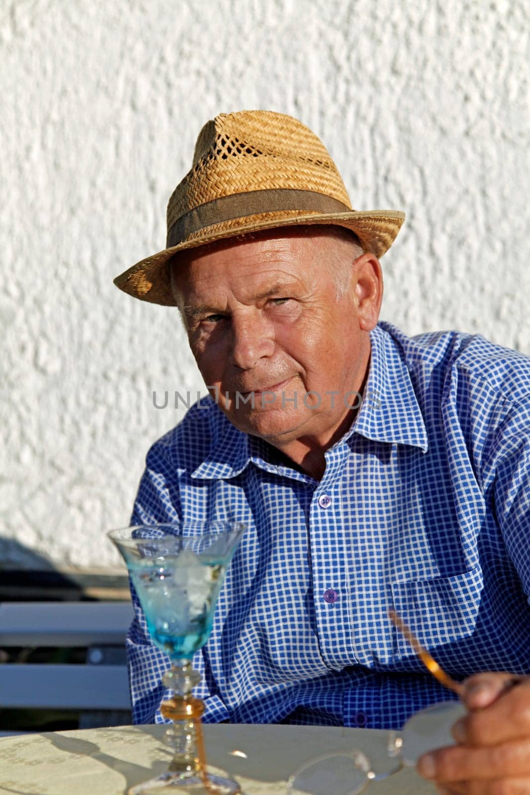 Senior in the garden