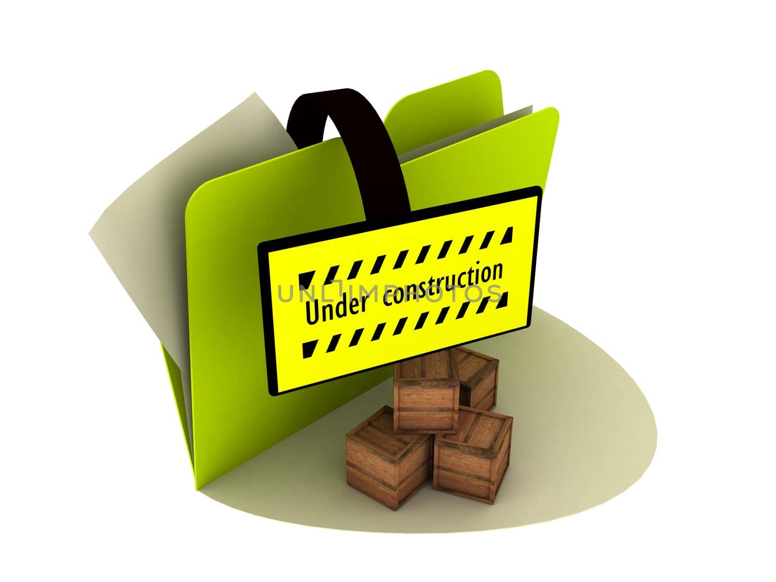 under construction folder