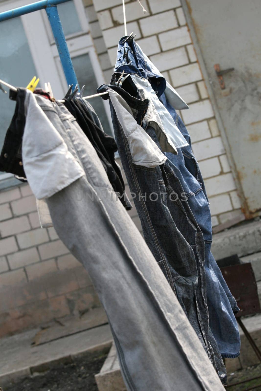drying jeans