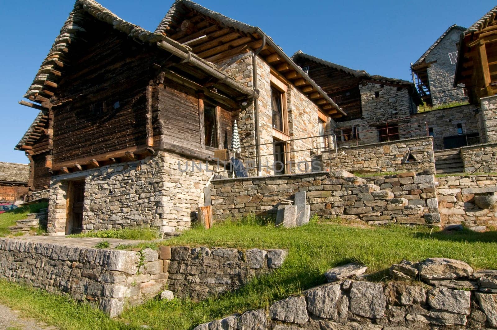 Rustic mountain village