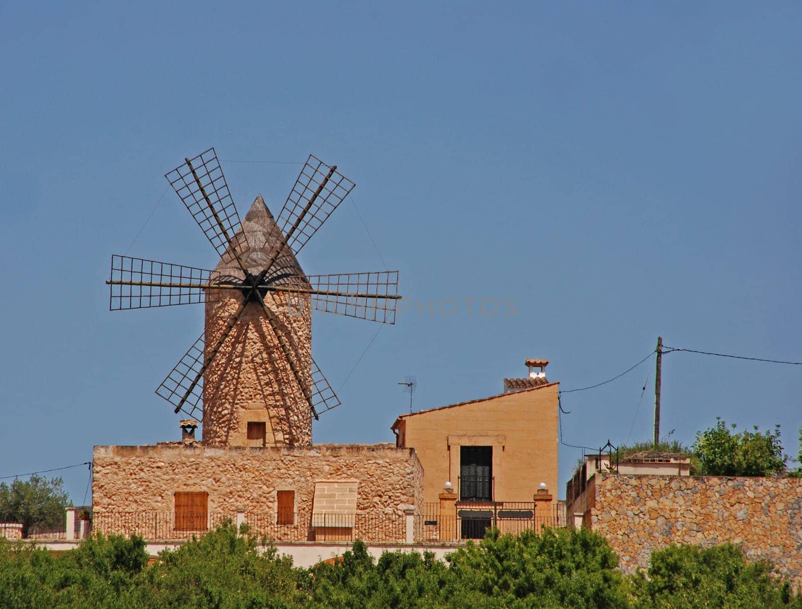 old windmill in Mallorca