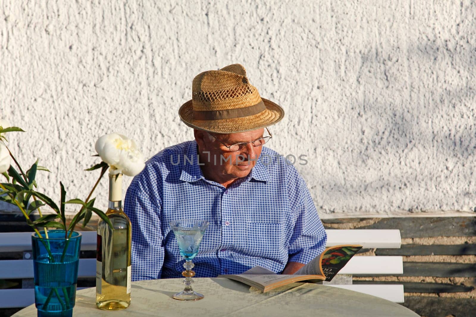 Senior in the garden