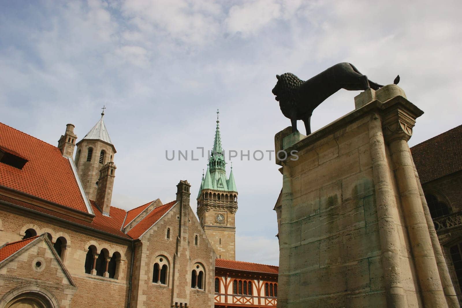 Brunswick Lion and Dankwarderode Castle