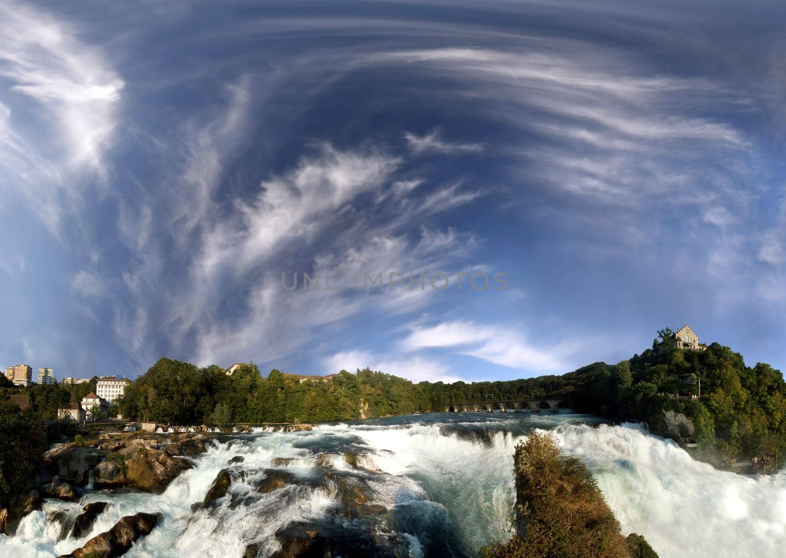 Rhine Falls near Schaffhausen 200°Panorama