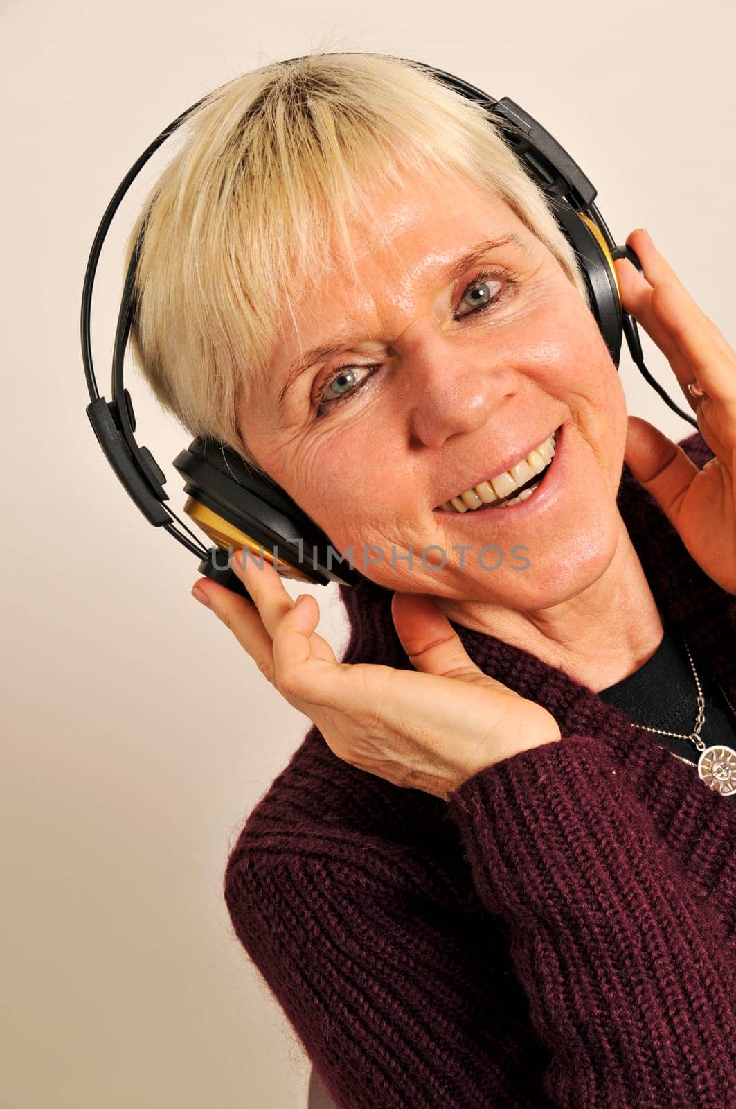 happy with headphones