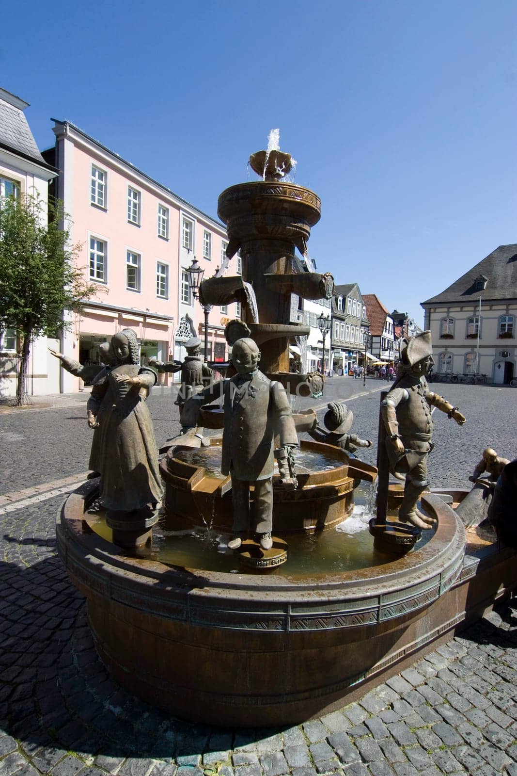Citizens' fountain on the town hall square