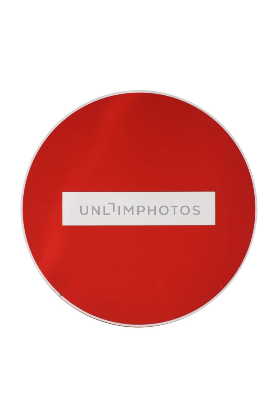 Isolated Forbidden Traffic Sign