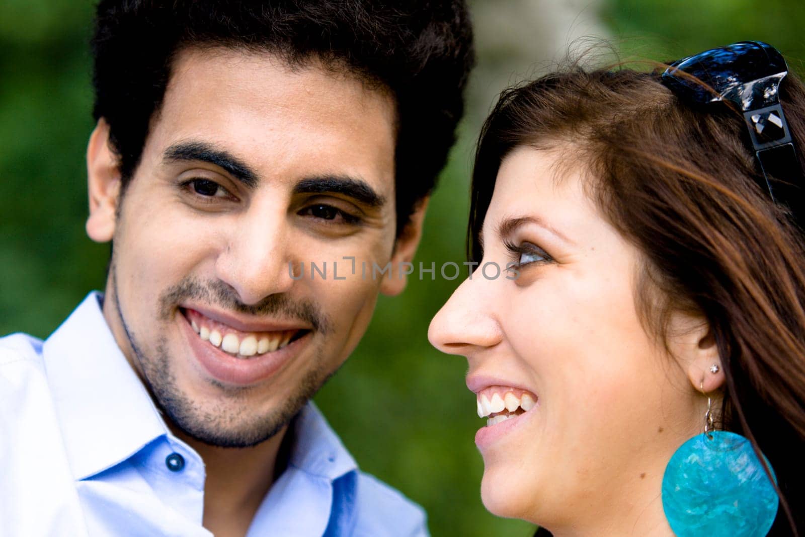 Closeup Of A Happy Couple