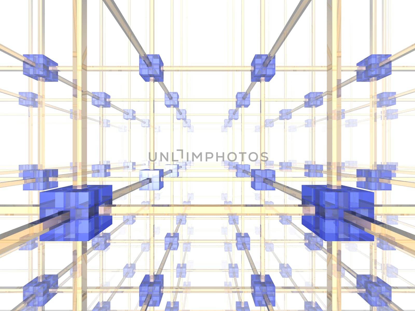 3d network illustration