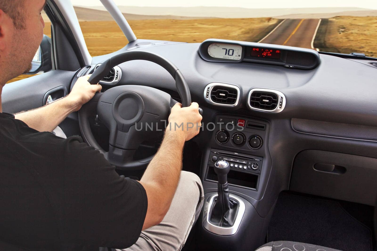 drive in a desert