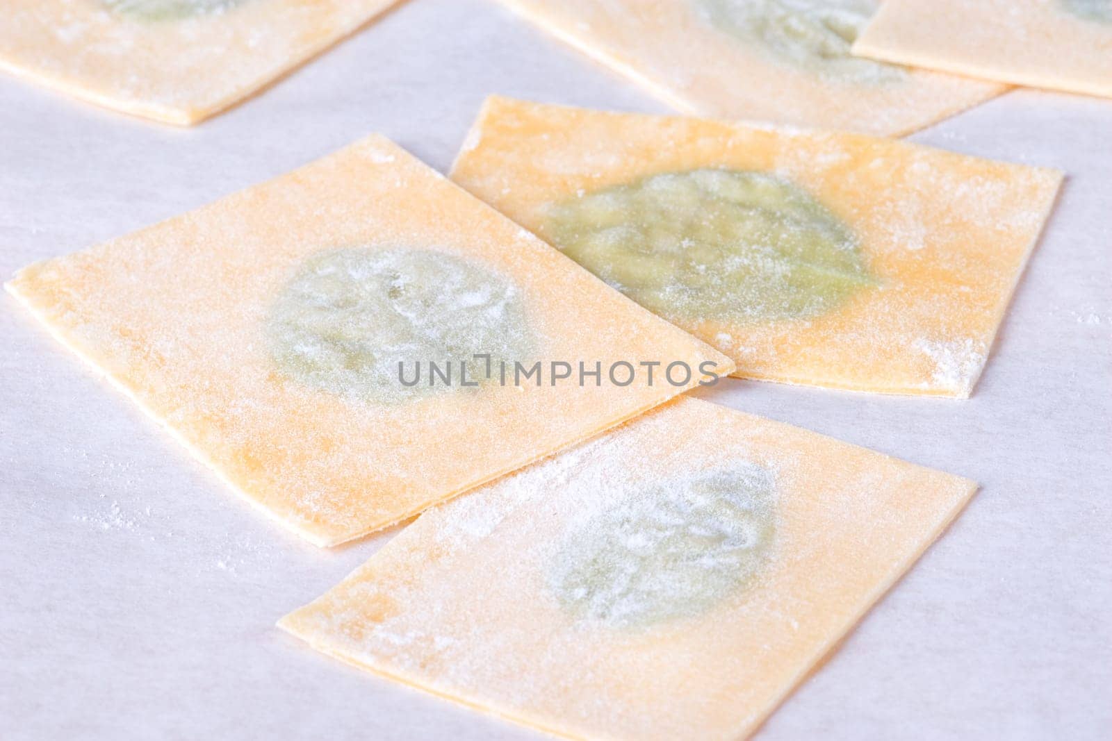 Three basil noodles